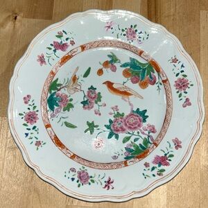 Hand painted Chinese porcelain bird plate